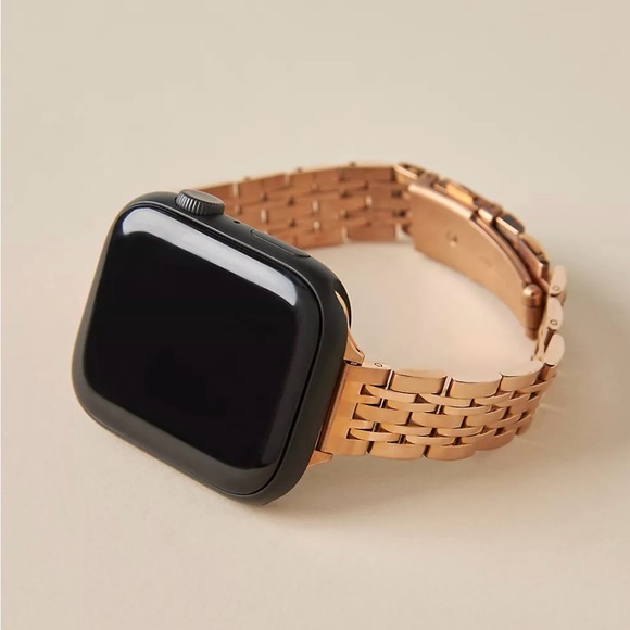Rainey Skinny Stainless Steel Apple Watch Band - Picture 1 of 2